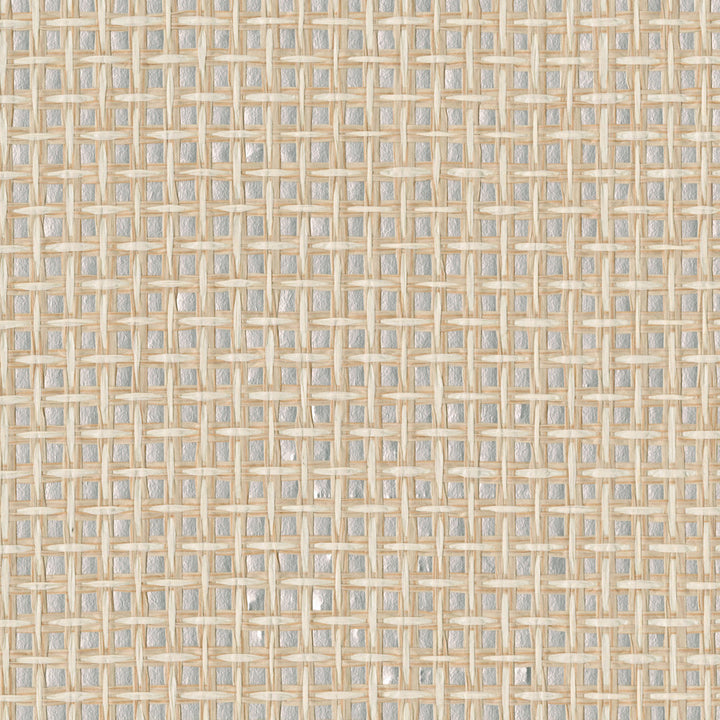 Wanchai Metallic Grasscloth Wallpaper by A-Street Prints Fibers Covers about 72 square feet China Unpasted No repeat, random match 36-in by 24-ft long roll - Fabric Carolina -