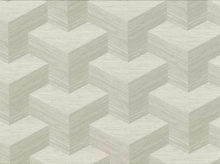 Y Knot Light Grey Geometric Texture Wallpaper by A-Street Prints Fibers Covers about 60.8 square feet 27-in by 27-ft long roll Unpasted 7 - Fabric Carolina -