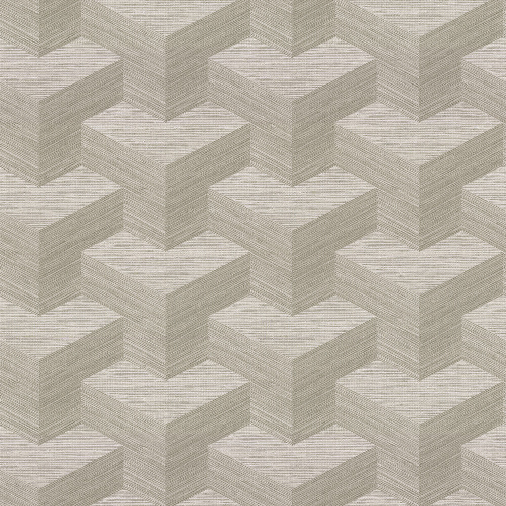Y Knot Neutral Geometric Texture Wallpaper by A-Street Prints Fibers Covers about 60.8 square feet 27-in by 27-ft long roll Unpasted 7 - Fabric Carolina -