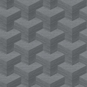 Y Knot Slate Geometric Texture Wallpaper by A-Street Prints