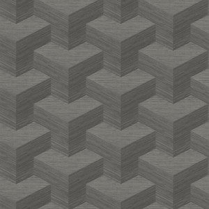 Y Knot Grey Geometric Texture Wallpaper by A-Street Prints