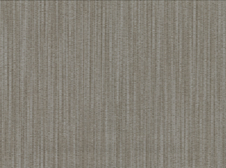 Volantis Dark Brown Textured Stripe Wallpaper by Warner Cortina IV Covers about 60.8 square feet 27-in by 27-ft long roll Unpasted 0 - Fabric Carolina -