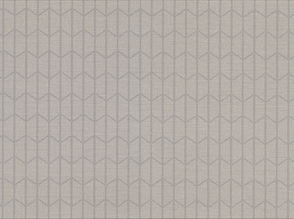 Gauntlet Grey Geometric Wallpaper by Warner Cortina IV Covers about 60.8 square feet 27-in by 27-ft long roll Unpasted 3.5 - Fabric Carolina -