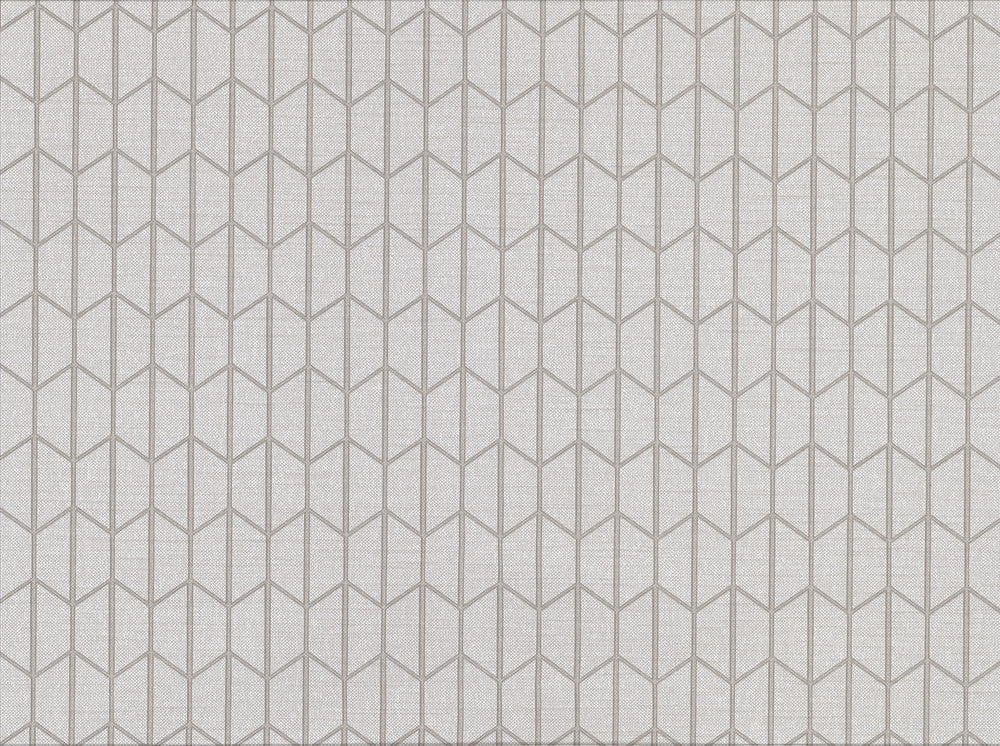 Gauntlet Light Grey Geometric Wallpaper by Warner Cortina IV Covers about 60.8 square feet 27-in by 27-ft long roll Unpasted 3.5 - Fabric Carolina -