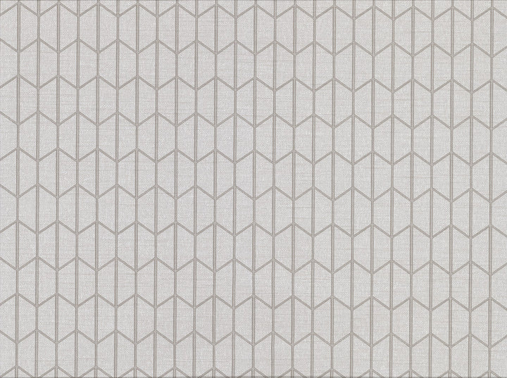 Gauntlet Light Grey Geometric Wallpaper by Warner Cortina IV Covers about 60.8 square feet 27-in by 27-ft long roll Unpasted 3.5 - Fabric Carolina -