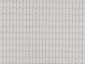 Gauntlet Light Grey Geometric Wallpaper by Warner