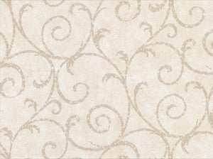 Sansa Cream Plaster Scroll Wallpaper by Warner
