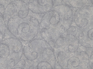 Sansa Slate Plaster Scroll Wallpaper by Warner