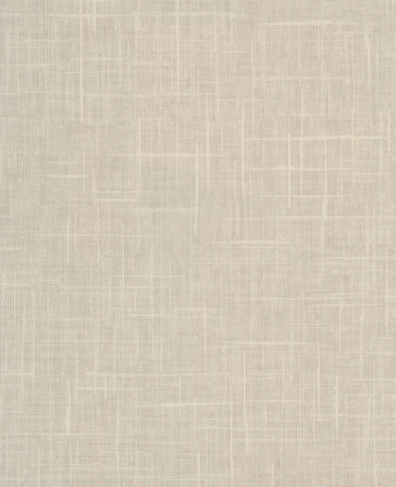 Stannis Cream Linen Texture Wallpaper by Warner Cortina IV Covers about 60.8 square feet 27-in by 27-ft long roll Unpasted 0 - Fabric Carolina -