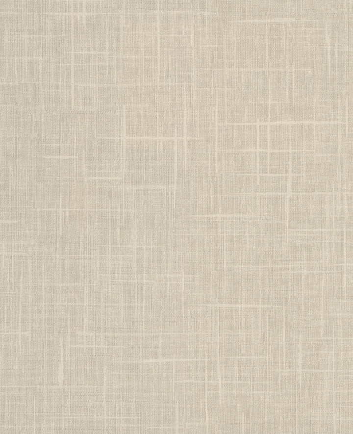 Stannis Cream Linen Texture Wallpaper by Warner Cortina IV Covers about 60.8 square feet 27-in by 27-ft long roll Unpasted 0 - Fabric Carolina -