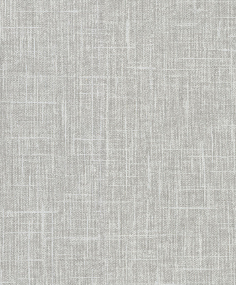 Stannis Grey Linen Texture Wallpaper by Warner Cortina IV Covers about 60.8 square feet 27-in by 27-ft long roll Unpasted 0 - Fabric Carolina -