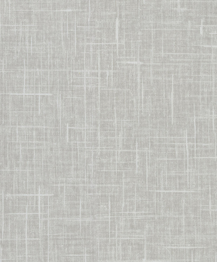 Stannis Grey Linen Texture Wallpaper by Warner Cortina IV Covers about 60.8 square feet 27-in by 27-ft long roll Unpasted 0 - Fabric Carolina -