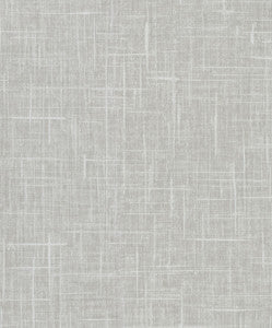 Stannis Grey Linen Texture Wallpaper by Warner