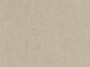 Kensho Beige Parquet Wood Wallpaper by Warner