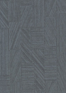 Kensho Charcoal Parquet Wood Wallpaper by Warner