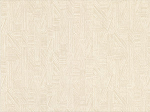 Kensho Cream Parquet Wood Wallpaper by Warner