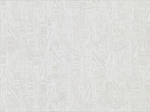 Kensho Off White Parquet Wood Wallpaper by Warner