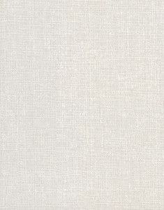 Arya Ivory Fabric Texture Wallpaper by Warner
