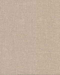 Arya Light Brown Fabric Texture Wallpaper by Warner