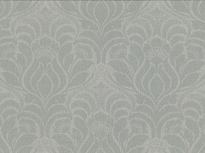 Sandor Sage Damask Wallpaper by Warner