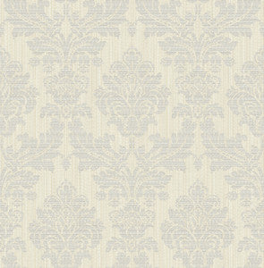 Piers Metallic Texture Damask Wallpaper by Advantage