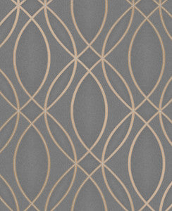 Lisandro Taupe Geometric Lattice Wallpaper by Advantage