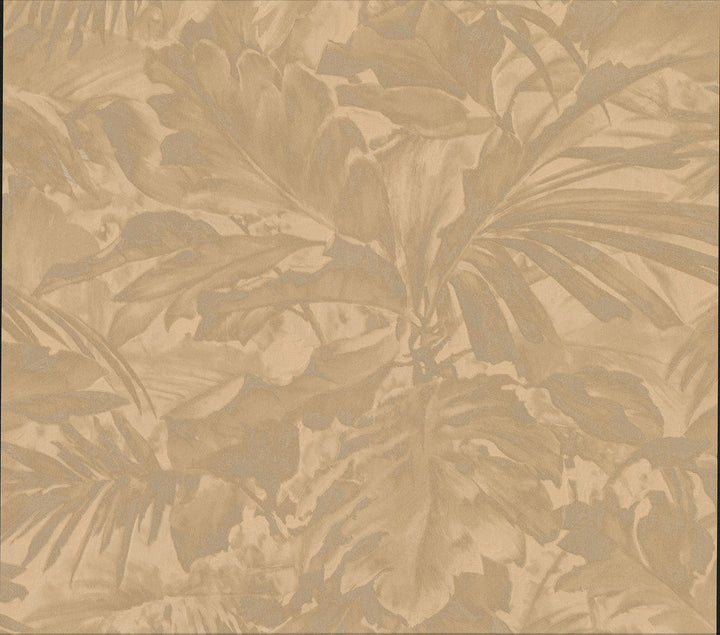Boyce Bronze Botanical Wallpaper by Advantage Metallic Covers about 57.8 square feet 21-in by 33-ft long roll Unpasted 10.4 - Fabric Carolina -