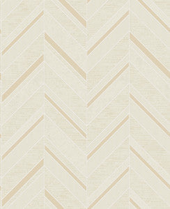 Punta Mita Cream Chevron Wallpaper by Advantage