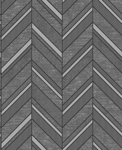 Punta Mita Charcoal Chevron Wallpaper by Advantage