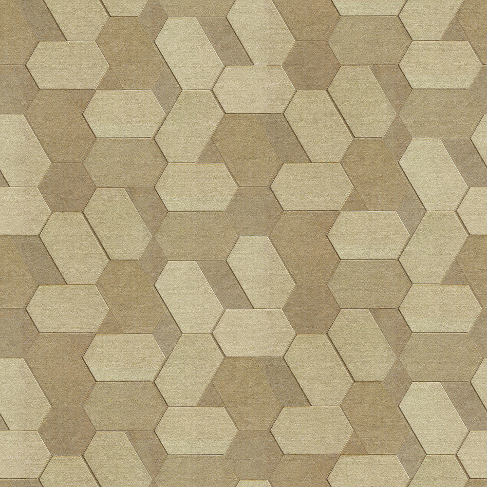 Plaza Light Brown Geometric Wallpaper by Advantage Deluxe Covers about 56.4 square feet 20.5-in by 33-ft long roll Unpasted 20.1 - Fabric Carolina -