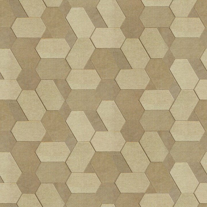 Plaza Light Brown Geometric Wallpaper by Advantage Deluxe Covers about 56.4 square feet 20.5-in by 33-ft long roll Unpasted 20.1 - Fabric Carolina -