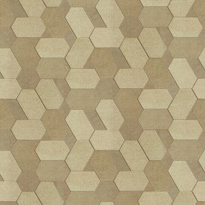 Plaza Light Brown Geometric Wallpaper by Advantage