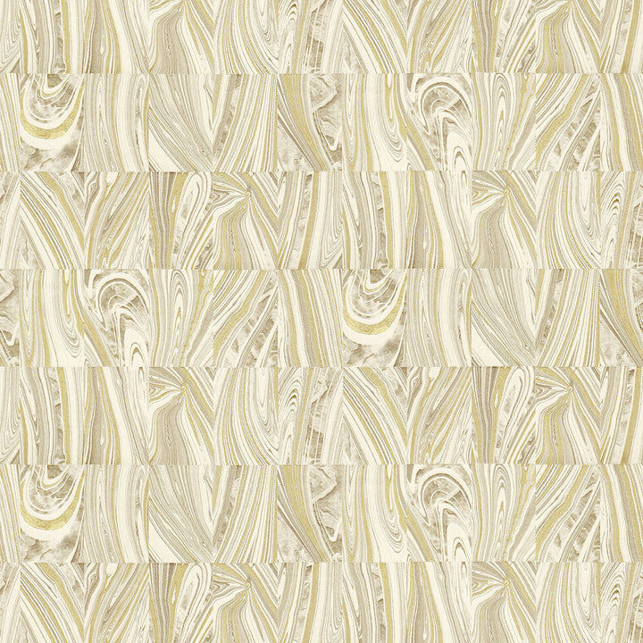 Boulders Champagne Glitter Marble Wallpaper by Advantage Deluxe Covers about 56.4 square feet 20.5-in by 33-ft long roll Unpasted 25.2 - Fabric Carolina -
