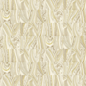 Boulders Champagne Glitter Marble Wallpaper by Advantage