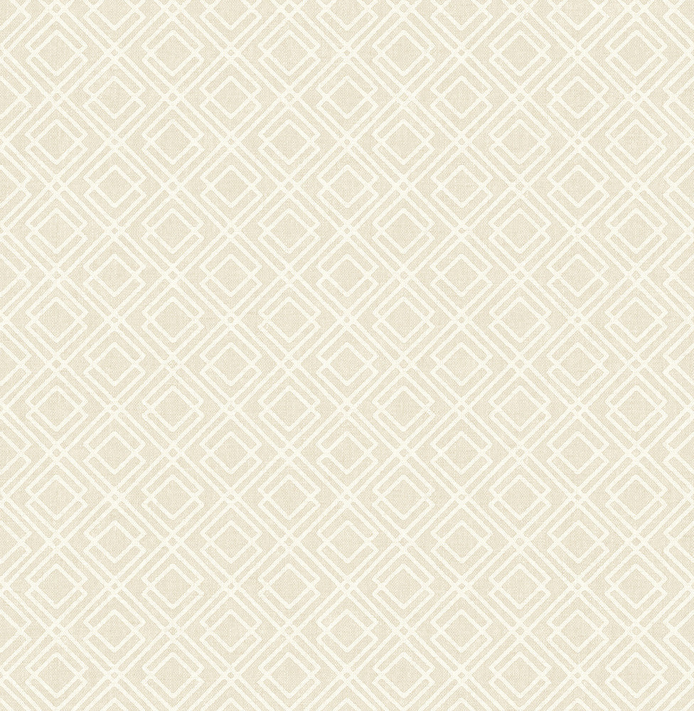 Puck Wheat Geometric Wallpaper by Advantage Shades of Grey Covers about 56.4 square feet 20.5-in by 33-ft long roll Unpasted 20.8 - Fabric Carolina -