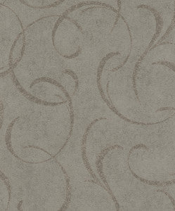Lysander Taupe Scrolls Wallpaper by Advantage