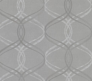Fleance Grey Ogee Wallpaper by Advantage