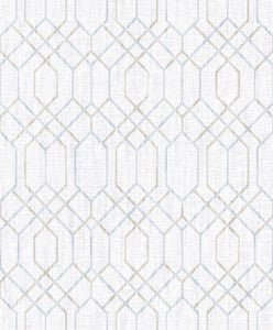 Lyla Grey Trellis Wallpaper by Decorline