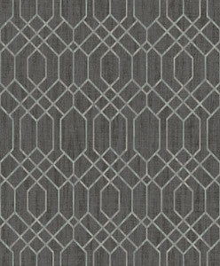 Lyla Brown Trellis Wallpaper by Decorline