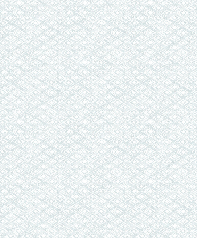 Delilah Aqua Diamond Wallpaper by Decorline Vista Covers about 57.8 square feet 21-in by 33-ft long roll Unpasted 6.3 - Fabric Carolina -