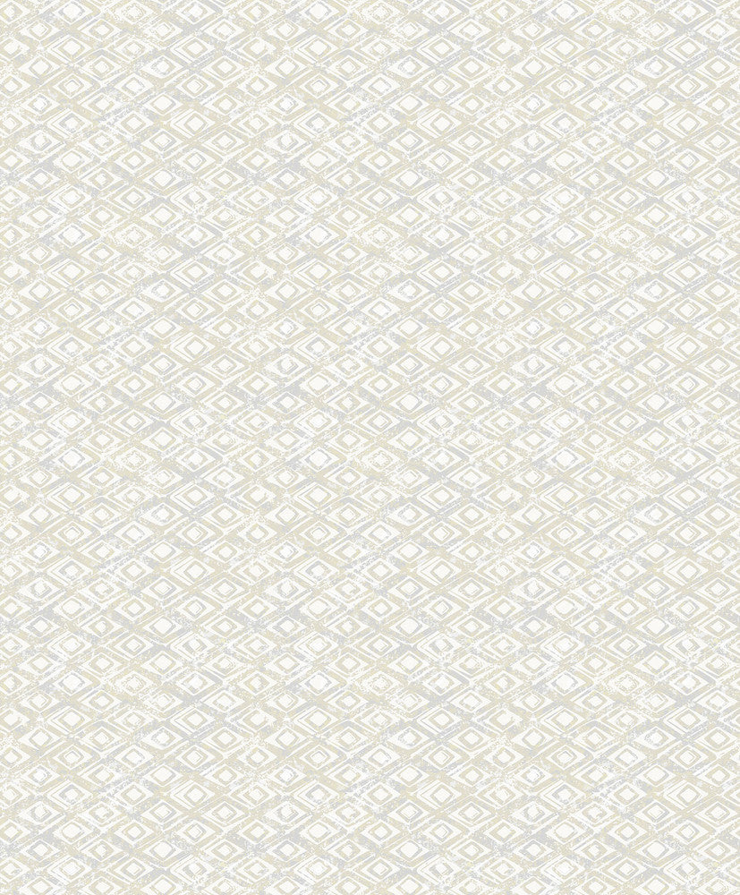 Delilah Champagne Diamond Wallpaper by Decorline Vista Covers about 57.8 square feet 21-in by 33-ft long roll Unpasted 6.3 - Fabric Carolina -