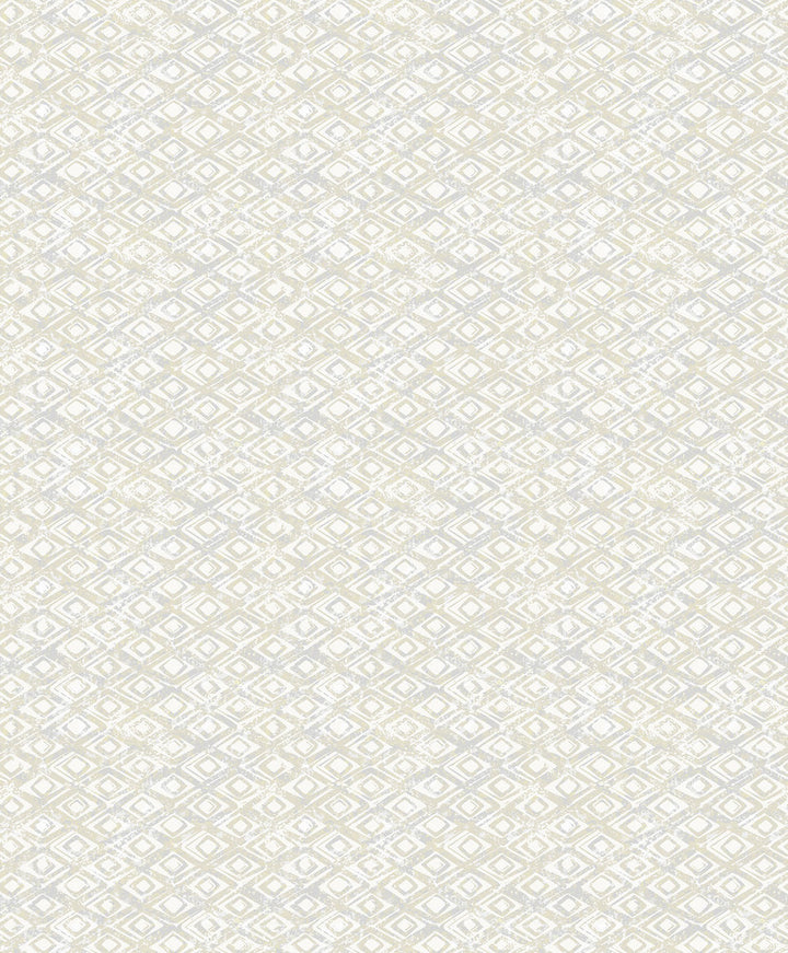 Delilah Champagne Diamond Wallpaper by Decorline Vista Covers about 57.8 square feet 21-in by 33-ft long roll Unpasted 6.3 - Fabric Carolina -