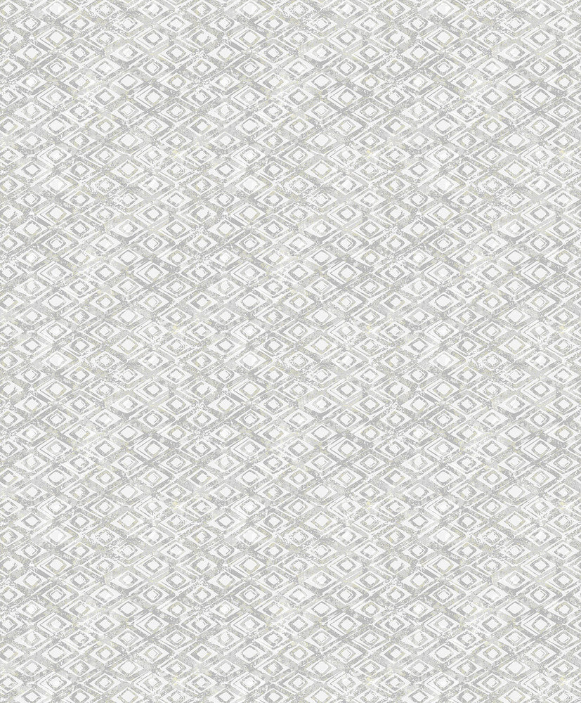 Delilah Light Grey Diamond Wallpaper by Decorline Vista Covers about 57.8 square feet 21-in by 33-ft long roll Unpasted 6.3 - Fabric Carolina -