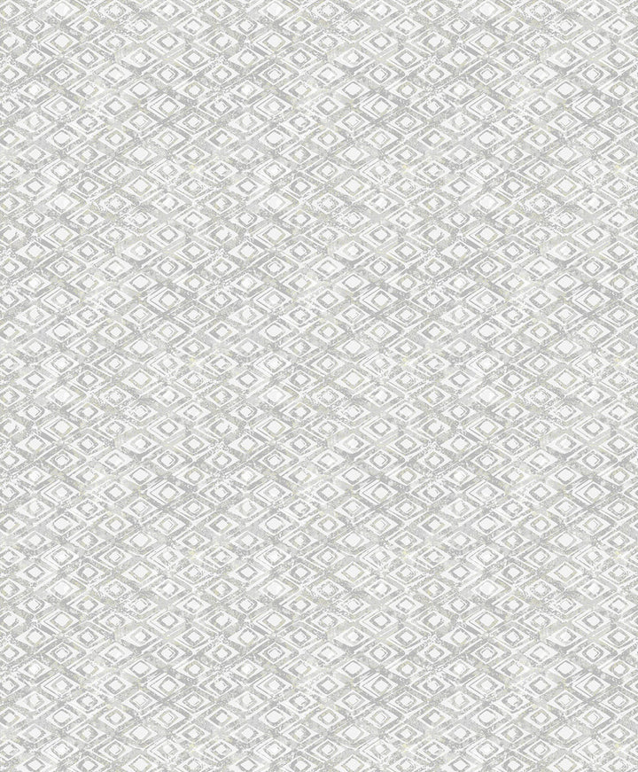 Delilah Light Grey Diamond Wallpaper by Decorline Vista Covers about 57.8 square feet 21-in by 33-ft long roll Unpasted 6.3 - Fabric Carolina -