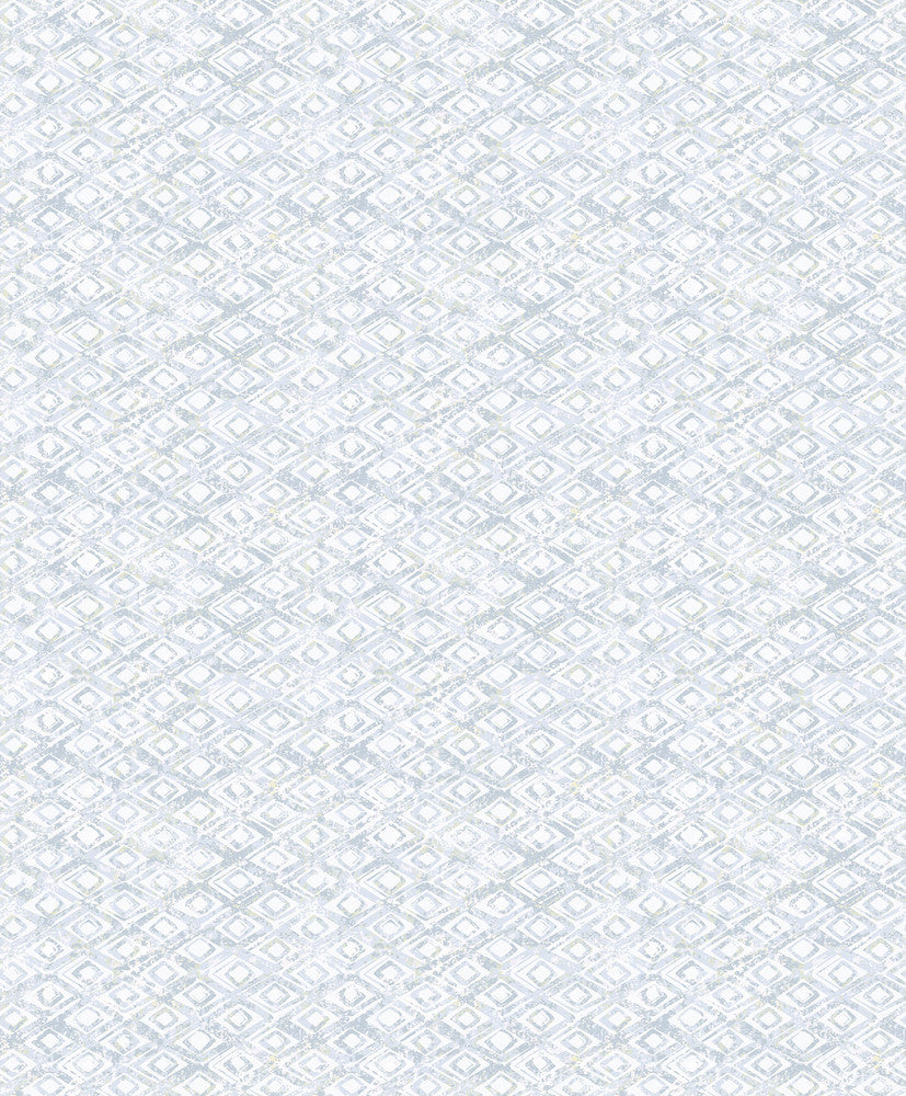 Delilah Light Blue Diamond Wallpaper by Decorline Vista Covers about 57.8 square feet 21-in by 33-ft long roll Unpasted 6.3 - Fabric Carolina -
