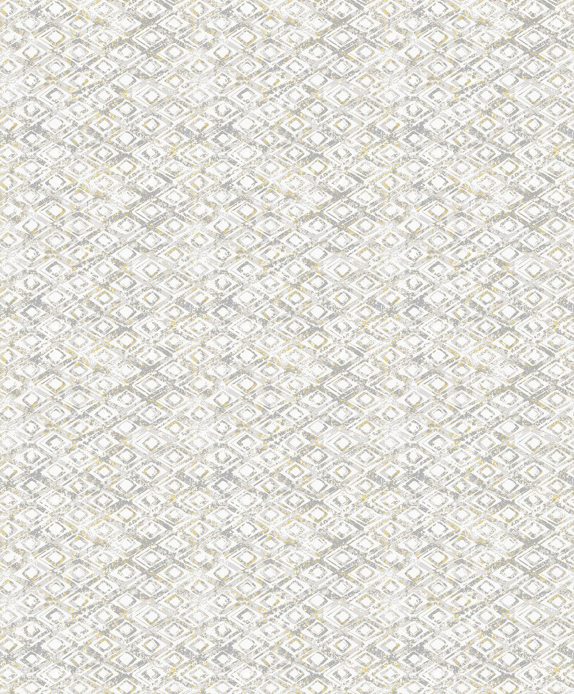 Delilah Taupe Diamond Wallpaper by Decorline Vista Covers about 57.8 square feet 21-in by 33-ft long roll Unpasted 6.3 - Fabric Carolina -