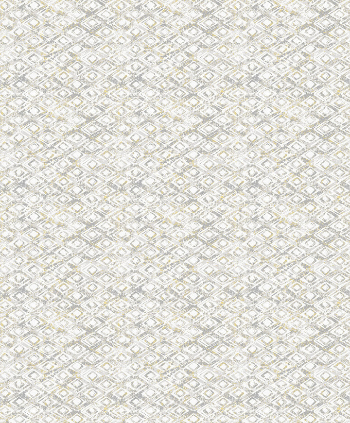 Delilah Taupe Diamond Wallpaper by Decorline Vista Covers about 57.8 square feet 21-in by 33-ft long roll Unpasted 6.3 - Fabric Carolina -