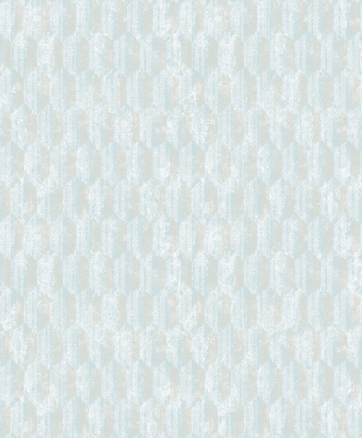 Kendall Light Blue Geometric Wallpaper by Decorline Vista Covers about 57.8 square feet 21-in by 33-ft long roll Unpasted 12.6 - Fabric Carolina -