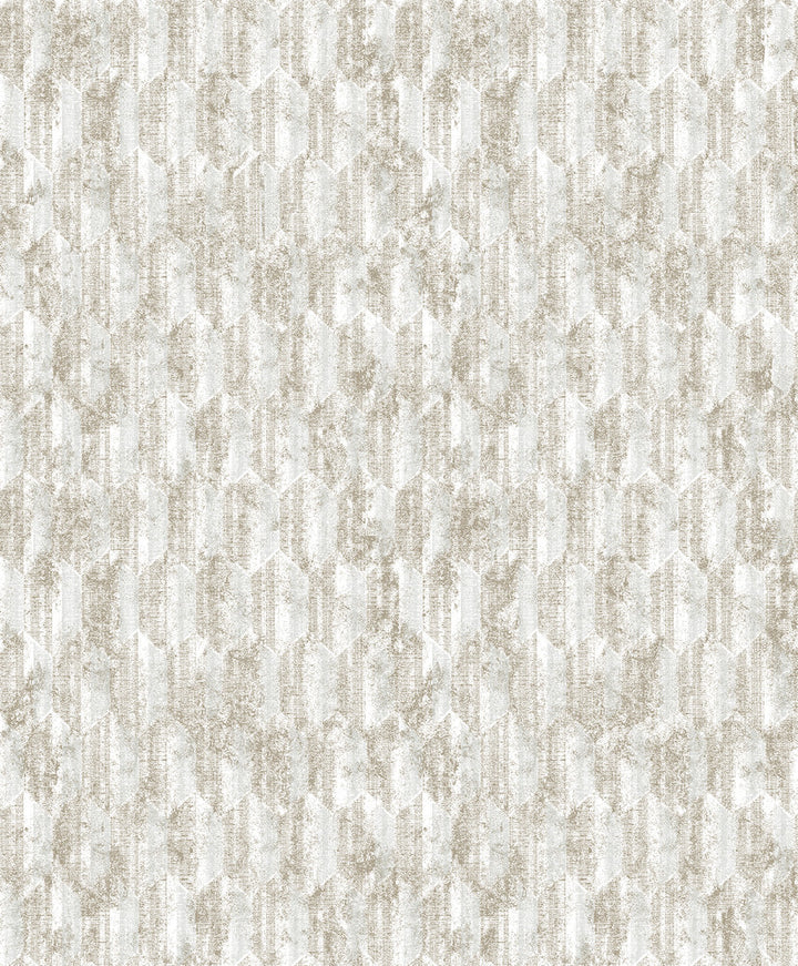 Kendall Off White Geometric Wallpaper by Decorline Vista Covers about 57.8 square feet 21-in by 33-ft long roll Unpasted 12.6 - Fabric Carolina -