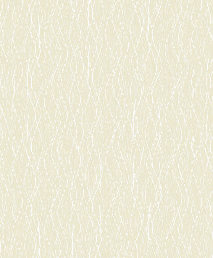 Quinn Light Yellow Twist Wallpaper by Decorline Vista Covers about 57.8 square feet 21-in by 33-ft long roll Unpasted 25 - Fabric Carolina -